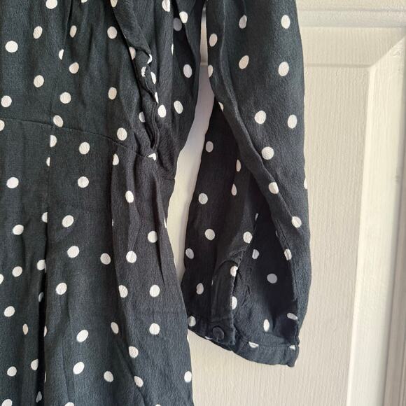 Seraphine Polka Dot Tiered Maternity & Nursing Midi Dress Green Size US 4 UK 8 - Picture 6 of 9